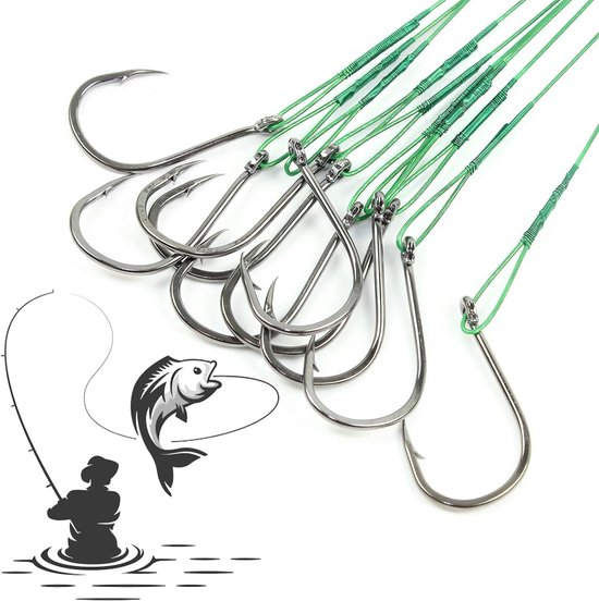 Duurzame Barbed Fishing Eyed Haakjes van Koolstofstaal met Zinkers voor Karper- en Zeevisserijaccessoires - 30 Stuks, Maat 15#