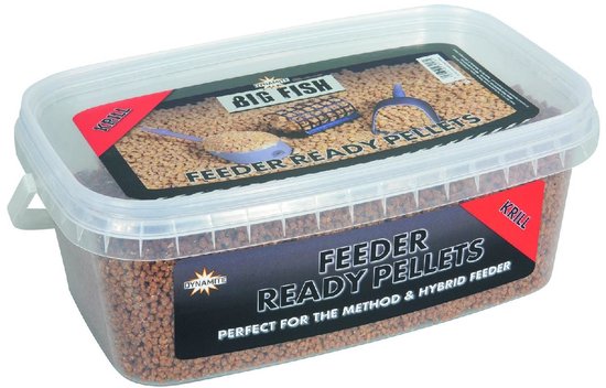 Dynamite Baits Big Fish Feeder Ready Pellets | 1.2kg 2mm Krill van Merkloos