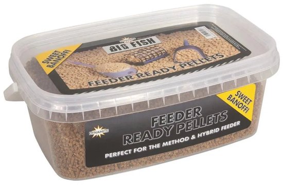 Dynamite Baits Big Fish Feeder Ready Pellets | 1.2kg 2mm Sweet Banoffi