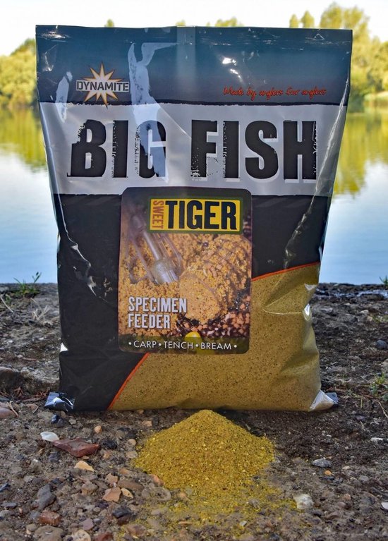 Dynamite Baits Big Fish | Sweet Tiger Specimen Feeder | 1.8 Kilo Geel 1.8kg van Merkloos