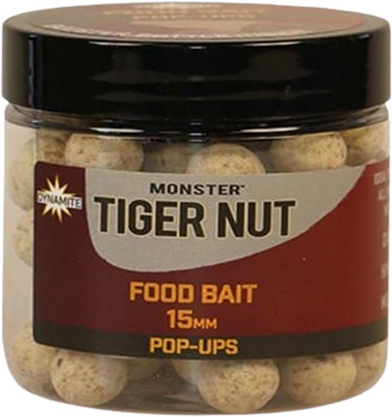 Dynamite Baits Food Bait Pop-ups | Monster Tiger Nut | 12mm Wit 12mm van Dynamite Baits