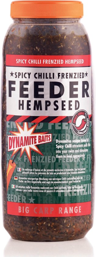 Dynamite Baits Frenzied Spicy Chilli Hempseed - Particles - 700 gr van Merkloos