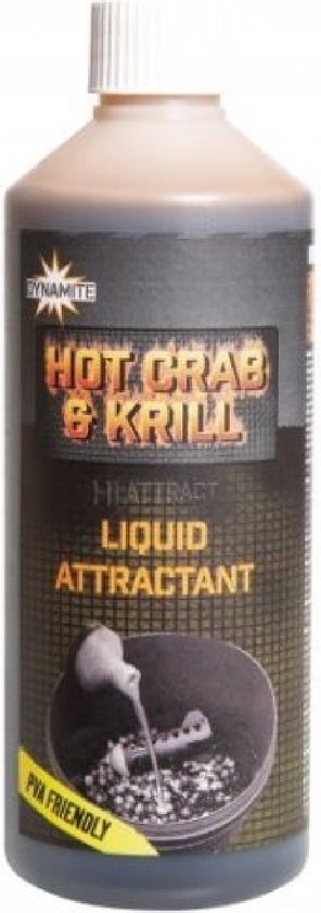 Dynamite Baits Hot Crab & Krill Liquid - 500ml van Dynamite Baits