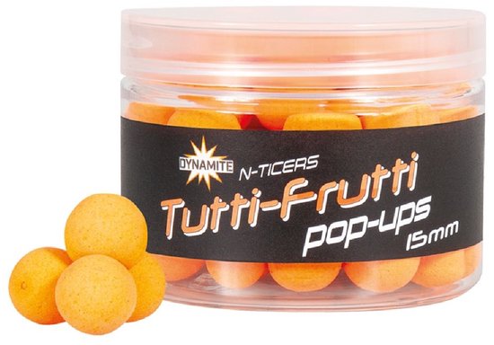 Dynamite Baits N-ticers Pop-ups 15mm Tutti Frutti van Merkloos
