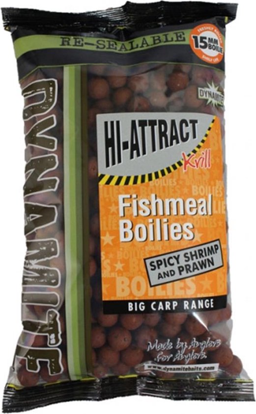 Dynamite Baits Spicy Shrimp & Prawn | Boilie | 20mm | 1kg