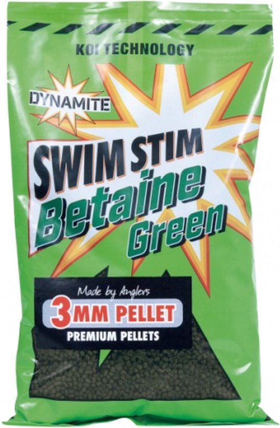 Dynamite Baits Swim Stim | Betaine Green Pellets | 900g 8mm