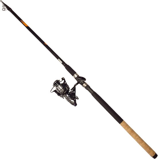 Eal Master Palingset PALINGHENGEL 3,70 Meter + PALINGMOLEN Baitrunner Werpmolen Telescopische Hengel van Eal Master