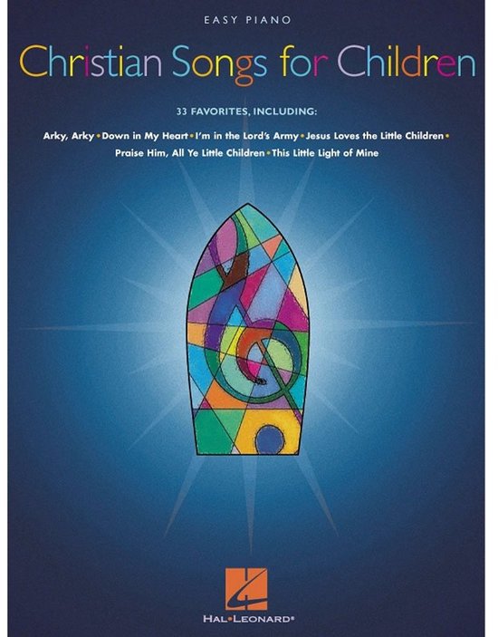 Easy Piano liedjesboek met 35 christelijke kinderliedjes voor piano van Merkloos