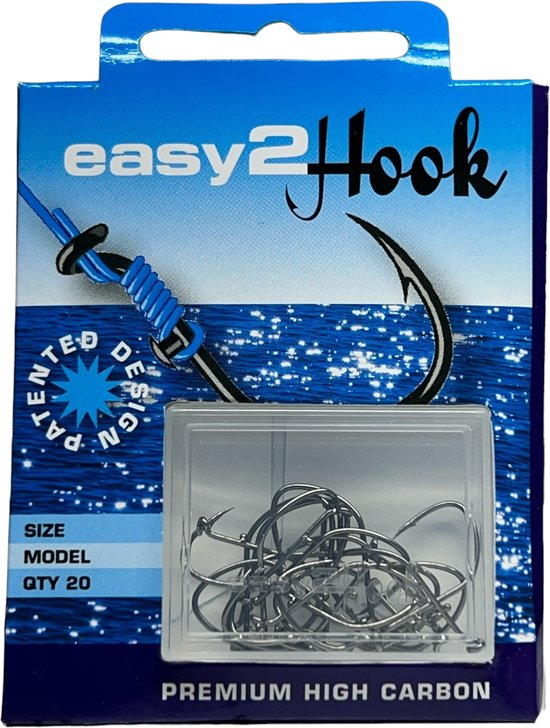 Easy2Hook - Vishaken - Allround - Knopen niet nodig - maat 1 Allround - 12 doosjes/240 stuks - van Easy2Hook