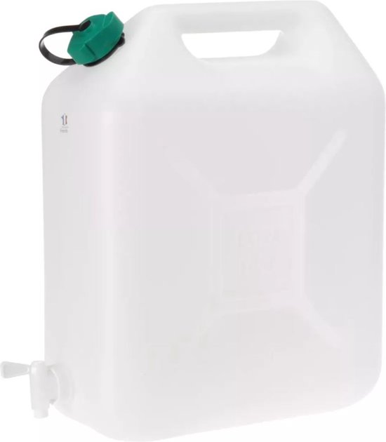 EDA - Jerrycan - Met kraan - 20 Liter - Jerrycan voor water - Wit van EDA