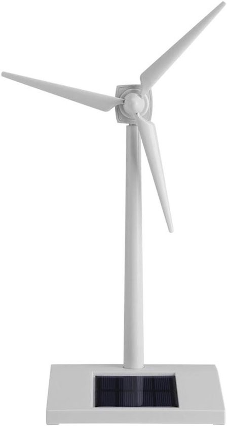 Educatief 3D Windmolen Speelgoed voor Kinderen - Wetenschappelijk Model voor Thuis en Bureau Decoratie met Zonne-energie en Windkracht