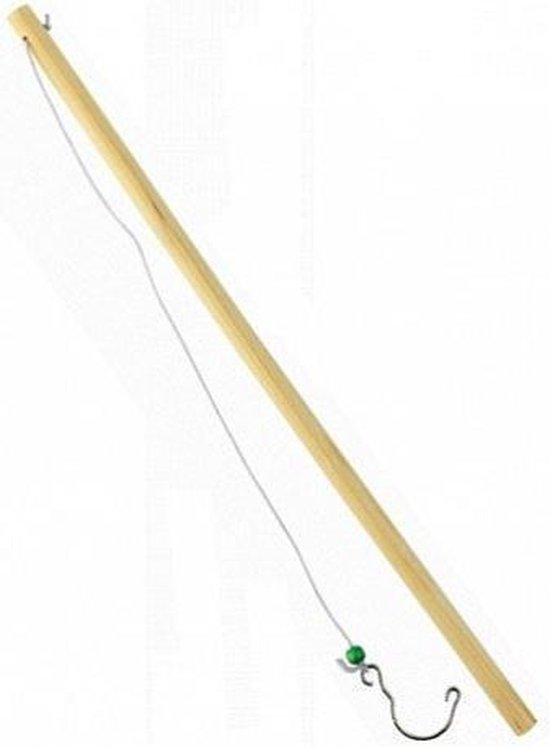EENDJESVISSEN STOK IN HOUT 45 CM