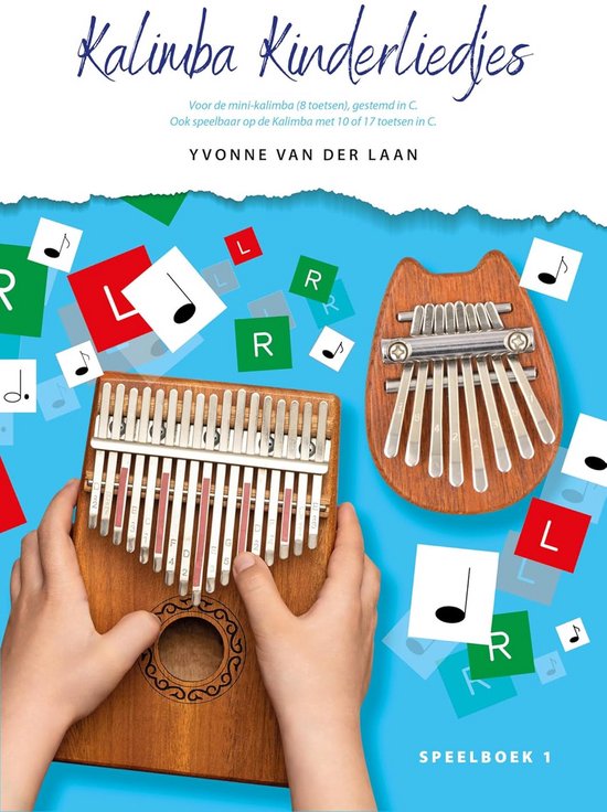 Eenvoudig Kalimba Speelboek met 20 Nederlandse Kinderliedjes voor Beginners van Merkloos