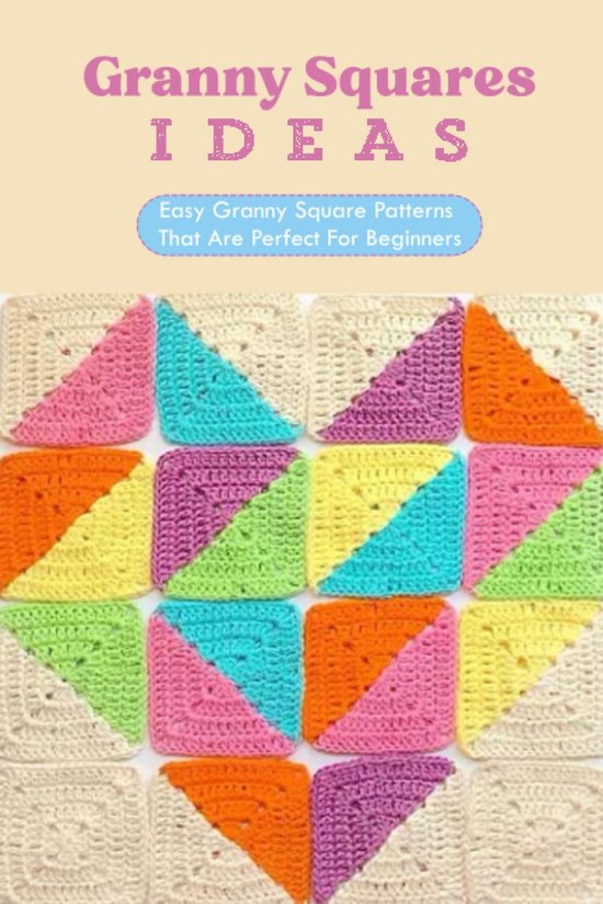 Eenvoudige Haakpatronen: Creatieve Grannysquare Ideeën voor Beginners van Merkloos