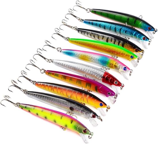 Effectieve Crankbaits voor Harde Hengeltechnieken - Set van 10 Vissendummies voor Succesvol Vissen