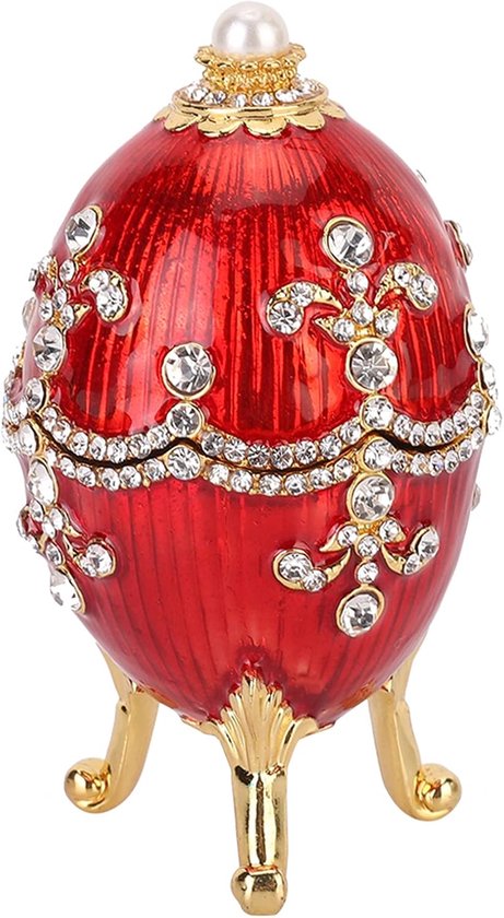 Egg, Shiny Diamonds Egg Metal Crafts Home Desktop Decor Sieradendoos