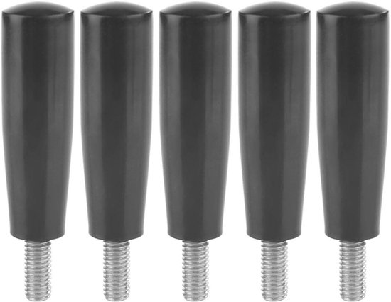 EGoods - Bakeliet draad frezen handvat, set van 5 stuks, M8 * 63, zwart met hardware handvat. van EGoods