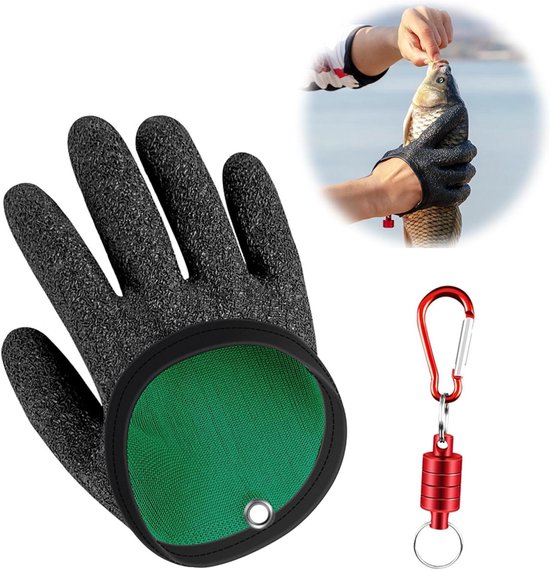 EGoods - Waterdichte vishandschoenen met antislip magneet voor veilig omgaan met vissen - snoeken - katten van EGoods