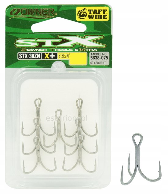 Eigenaar ZO-WIRED Kotwiczki No. 2 - 6 Stuks, Extra Scherpe & Sterke Drievoudige Haken van Merkloos