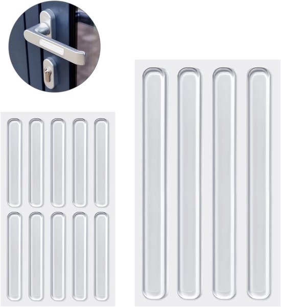 Elastic Buffers 14 Stuks - Transparante Siliconen Pads voor Meubels, Deuren en Elektronica - Zelfklevende Rubber Voetjes en Stoppers