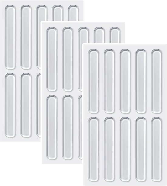Elastic Buffers 30pcs - Transparante Rubber Voeten, Zelfklevende Bumpers, Antislip Deurstoppers voor Meubels, Kasten en Elektronische Producten