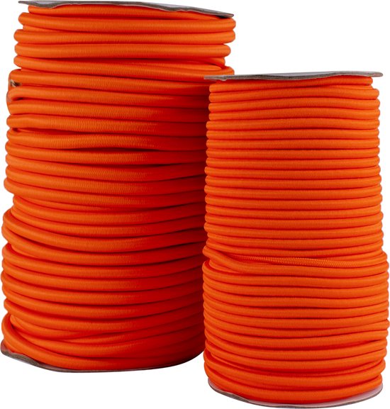 Elastisch koord 6mm oranje per meter