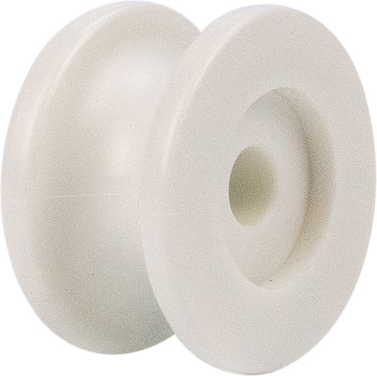 Elastisch koordhouder rond carrosseriehaak nylon 25mm wit 10 stuks van Merkloos