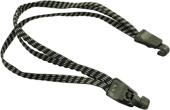 Elastisch Touw - Bagage Touw Spanning Touw - Bagage Beveiligen - 3-in-1 Ontwerp - 70 cm - Zwart