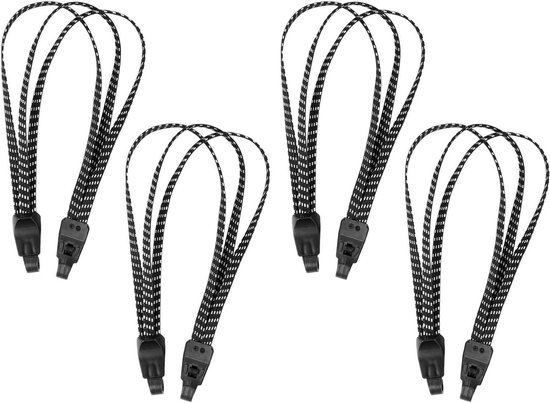 Elastische Fietsbagagebanden - 4 Stuks voor Fiets en Motorfiets