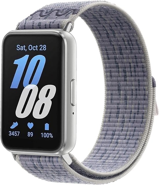 Elastische nylon bandjes voor Samsung Galaxy Fit 3 - Verstelbare vervangende polsbandjes voor dames en heren, rekbaar en comfortabel