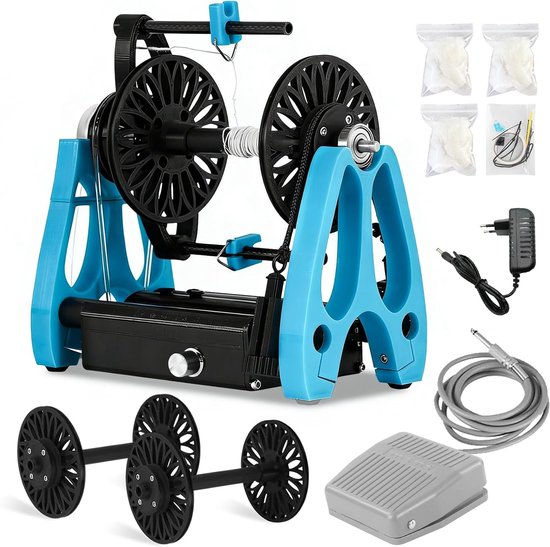 Electric spinning wheel, mini household wool, spinning mill, spinning wheel with pedal, speed control, stepless speed - ShopVlot