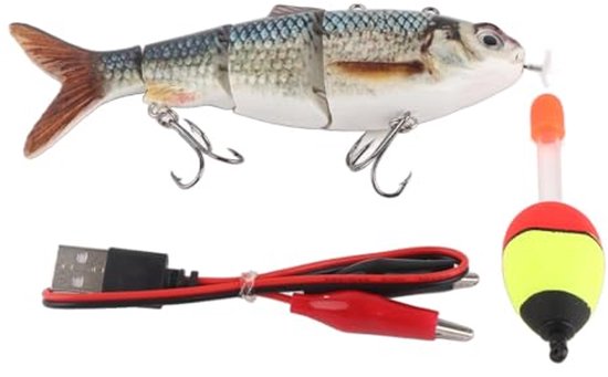 Elektrisch Robot Kunstaas met LED-licht voor Snoek- en Basforelvisserij van Merkloos