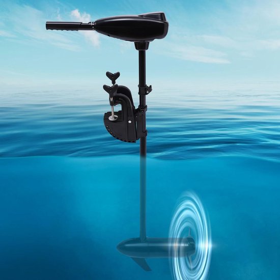 Elektrische Buitenboordmotor - Bootmotor Trolling - Varen Op Water - Realtime Batterijweergave - 12 pk - Zwart