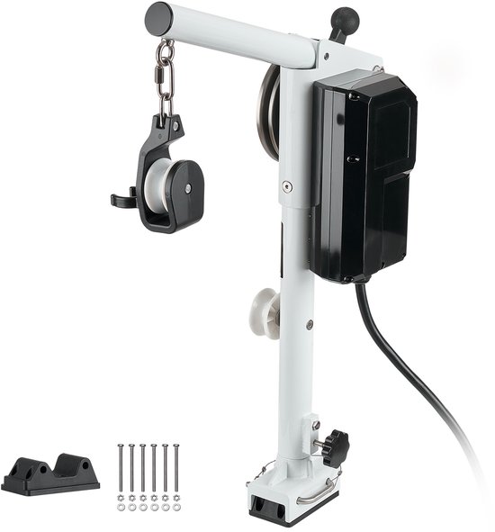 Elektrische Krabbenvallenlier, 12 V DC 1200 W, met Een Hefvermogen van 90 kg, Lijnsnelheid van 35 m/min, 360° Draaibaar, Geschikt voor Krabben-, Garnalen- en Kreeftenvallen