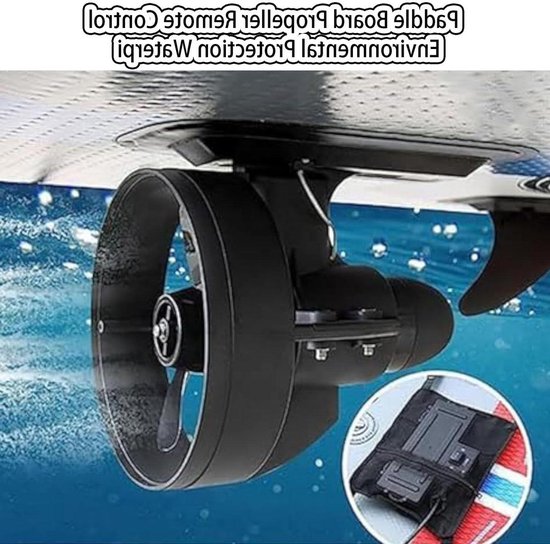 Elektrische Surfplank Motor - Onderwater Propeller - Watersport Uitbreiding - Afstandsbediening Inbegrepen - 40 x 35 x 30 cm - Zwart