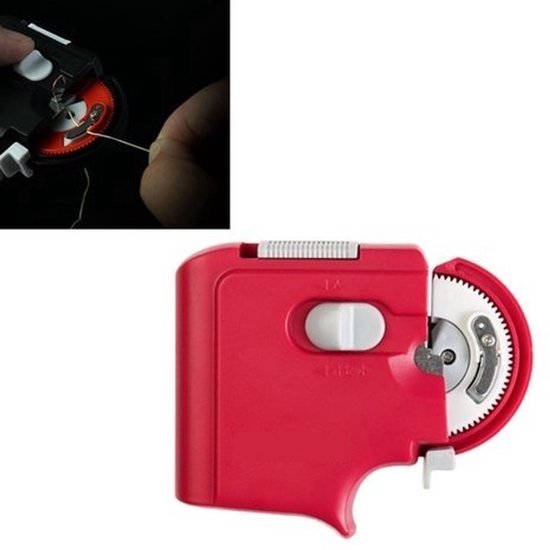 Elektrische Vishaak Knopen - Haakaanzetter - Visgerei - Vis Gereedschappen - Hengelsport pink mini van Merkloos