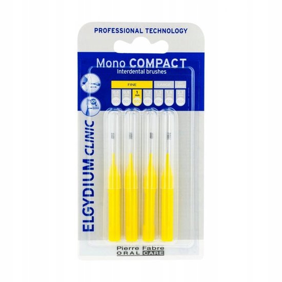 Elgydium Clinic Mono Compacte interdentale ragers 1 mm - 4 st
