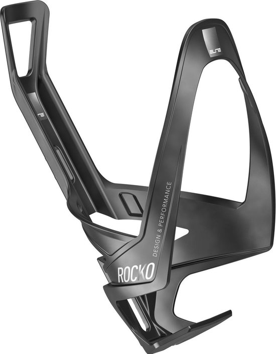 Elite Bidonhouder Rocko 17,9 Cm Carbon Matzwart/matwit van Elite