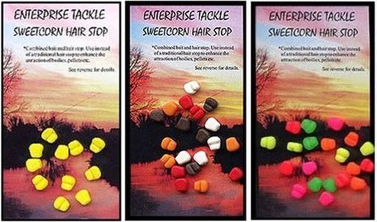Enterprise Tackle Sweetcorn Hair Stop Geel van Enterprise Tackle