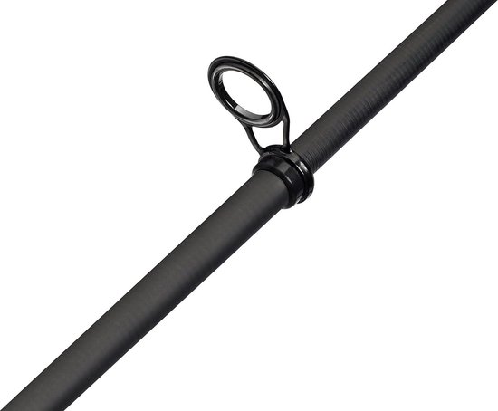 Epic MX1 Tele-spinhengel - lichtgewicht, matig-snelle actie - baarsvissen, forel, kopvoorn - telescopisch ontwerp - wit/zwart van Merkloos