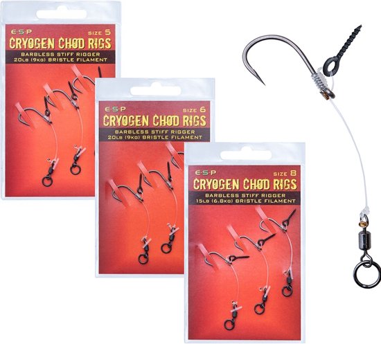 ESP - Onderlijnen Cryogen Chod Rigs Barbless - ESP van Merkloos