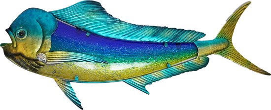 Eurocatch Dorado - Muurdecoratie 99cm - 3-D Metaal en Glas Kunst - Cadeau Idee - Mancave - Vaderdag Cadeau van Eurocatch