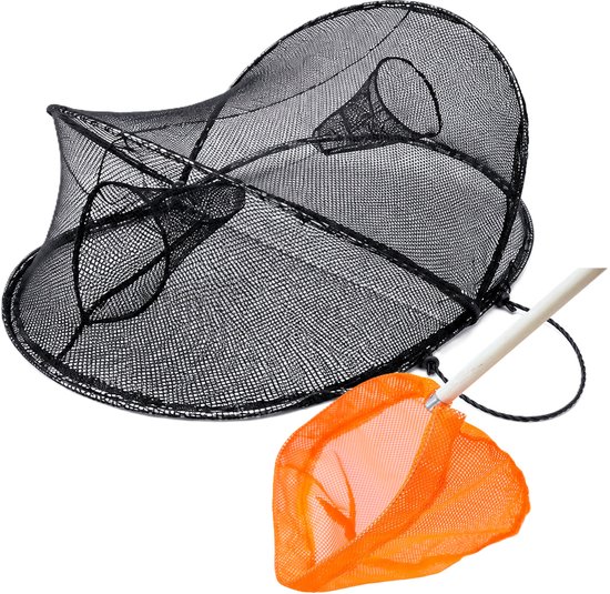 Eurocatch Fuik Set met Schepnetje - Rivierkreeft & Krabben Fuik + Schepnetje van Eurocatch