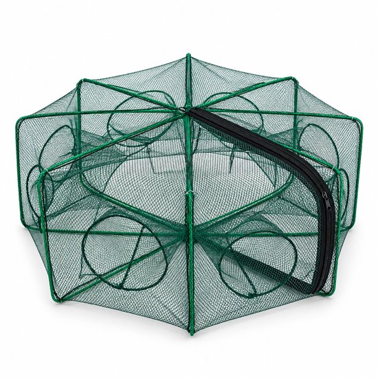 Eurocatch Rivierkreeft- en Krabbenfuik – Opvouwbaar – Ø 70 × 25 cm – Groen