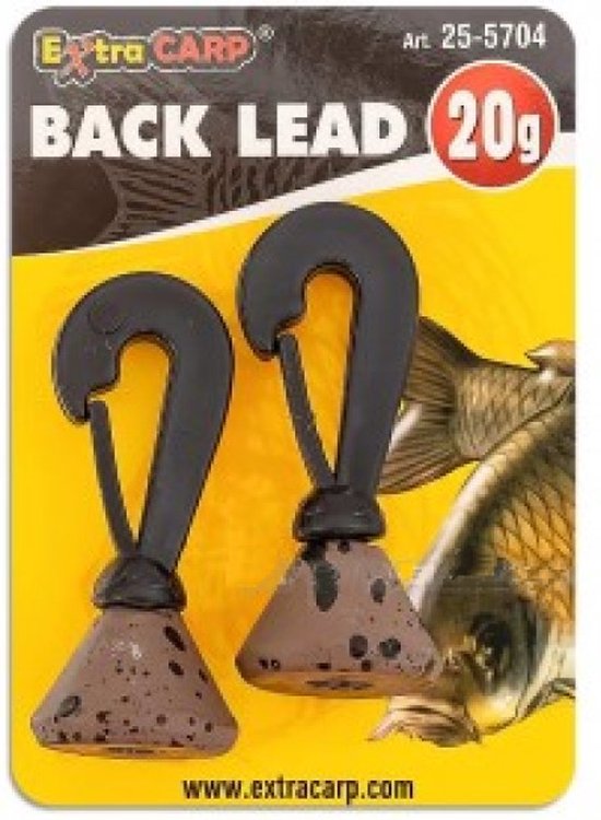 EXC Back Lead - 20g - 2 stuks - Toplood - Top Lood met Clip - Karper Vissen van PB Products