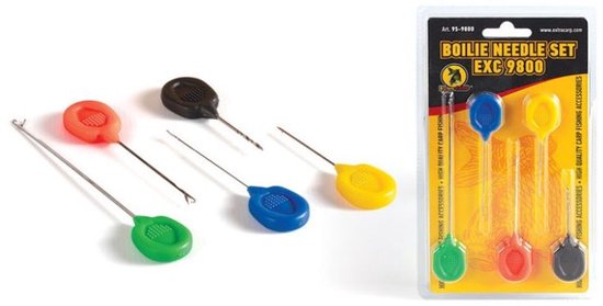 EXC Boilie Needle Set - 5 stuks - Boilienaalden Set - Met Boilienaalden, Splicing Needle en Boilieboor van Merkloos