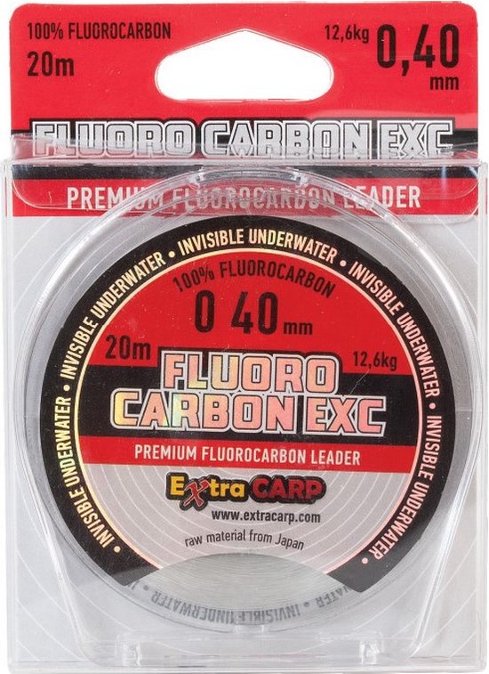 EXC Fluorocarbon Hooklink - 0.33mm - 20m - 8.9kg - Fluorcarbon Onderlijnmateriaal voor Karpervissen - Rigmateriaal van Merkloos