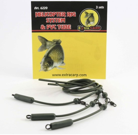 EXC Helicopter Rig System & PVC Tube - 3 sets - Helikopter Systeem Karper Vissen - Karper Onderlijn van Merkloos