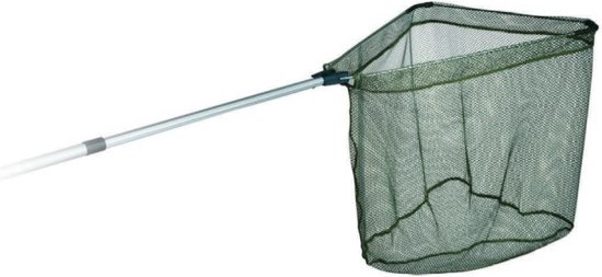EXC Landing Net 180 - Inklapbaar Schepnet 50x50cm - 1.80m steel - 40cm diep - Uitschuifbare steel - Karper Schepnet - Vissen van EXC