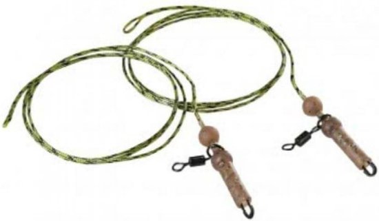 EXC Leadcore Helicopter Rig - 60cm - 2 stuks - Helikopter Systeem Karper Vissen - Leadcore Leader van EXC